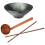 Soup Bowls Ceramic Noodle Bowl Household Tableware Conical Shape Microwave Safe 3Pack 2