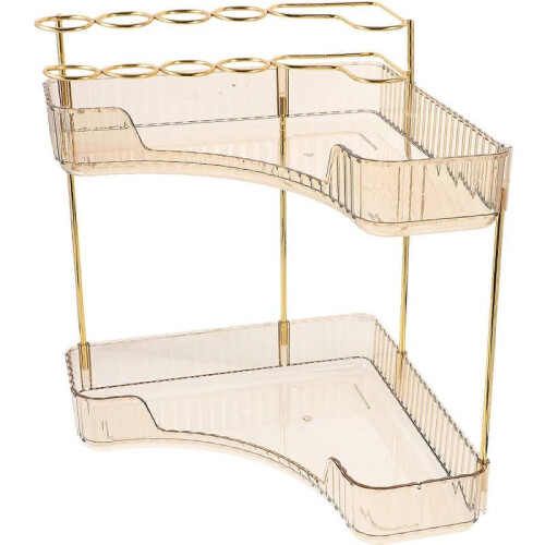 Countertop Shelf Bathroom Toiletry Organizer Countertop Simple Structure PET 1Set 1