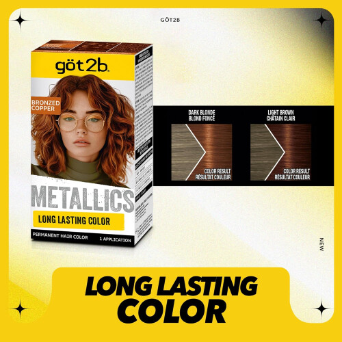 Got2b Metallics Permanente Haarfarbe Bronzed Copper 2