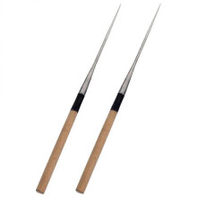 Korean Chopsticks Japanese Style Sushi Chopstick Long Handle Stainless Steel for Dining Table 2Set