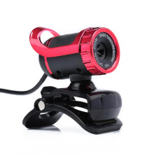 A859 Computer HD High Definition Video USB Camera Built-in Microphone-Red