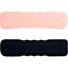 Makeup Brush Holders for Vanity Small Sundries Travel Use Black 21x5.5cm 2Pcs