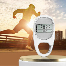 (As show, One size) Digital Walking Pedometer (Random Color), Wearable Fitness Tracker with Clip, 3D Sports Walking Pedometer with Clip and Burning Calorie Counter for Me