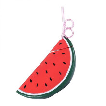 Reusable Watermelon Cup Pvc Material for Family And Friends Convenient Water Cup 20x18cm 1Set