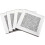 Square Stone Coasters General Users Restaurant High-End Glass Material 10x10x0.7cm 4Pcs 2