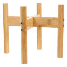 Dog Feeding Bowl Stand Pet Basin Support Rack Elevated Feeding Rectangular 1Set