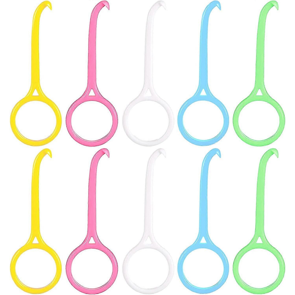 (As Show, One Size) 10 Piece Orthodontic Appliance Removal Tool (Color), Fixed Appliance Removal Tool Tooth Hook Invisible Braces Oral Care Teeth Clea 4704245230104
