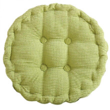 Round Hip Seat Mat Thicken Design Prevent Buttocks Expanding for Bedroom Living Room 45x45cm Light Green 1Pc