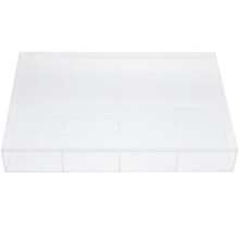 Earrings Storage Box Transparent Acrylic Jewelry Organizer for Jewelry Stores 35X24X5CM Dust Protection 1Set