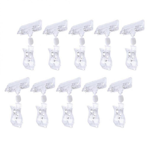 Clear Sign Clips for Display Practical Sign Clips Store Use Advertising 20Pcs 2