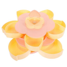 Snack Platter Creative Food Storage Tray for Dried Fruits Nuts Snacks Pink 27.00X27.00X13.00CM Sealed 1Pack