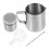 Milk Frothing Jug Stainless Steel Espresso Preparation Multi Functional Use 1 Set 1
