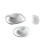 Egg Tray Holder Ceramic Egg Cup Simple Design Family 5.5x5.5x5cm 4Pcs 4