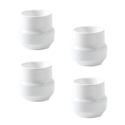 Egg Tray Holder Ceramic Egg Cup Simple Design Family 5.5x5.5x5cm 4Pcs 2