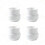 Egg Tray Holder Ceramic Egg Cup Simple Design Family 5.5x5.5x5cm 4Pcs 2