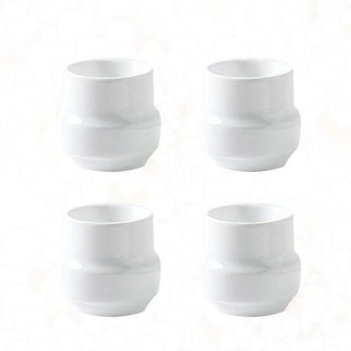 Egg Tray Holder Ceramic Egg Cup Simple Design Family 5.5x5.5x5cm 4Pcs 1