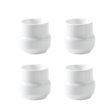 Egg Tray Holder Ceramic Egg Cup Simple Design Family 5.5x5.5x5cm 4Pcs