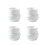 Egg Tray Holder Ceramic Egg Cup Simple Design Family 5.5x5.5x5cm 4Pcs 1