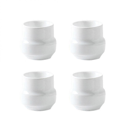 Egg Tray Holder Ceramic Egg Cup Simple Design Family 5.5x5.5x5cm 4Pcs