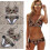 Women Bathing Suits Bikini Set Stylish Design Pool Party Polyester Size L 1Set 1
