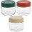 Glass Jars Round Storage Jars Stackable for Kitchen Use 280ml 3Set 2