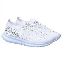 Rhinestone Shoes for Women Breathable Anti-Skid Shockproof Comfortable Cushion Simple Sports 1Pair