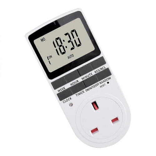 Electrical Outlet Timer Programmable Timer Outlet Fans Accurate Working Time Control 13.50X7.30X6.00CM 1Pack