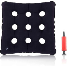 (As show, One size) Inflatable Ring Cushion, Inflatable Seat Cushion, Inflatable Round Cushion, Hemorrhoids Cushion, Donut Cushion (9 Holes)