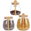 Tea Jars with Spoon Glass Kitchen Storage Containers 350ml 3Pcs 2