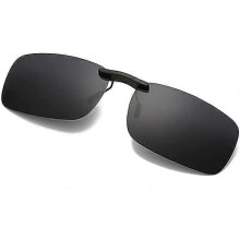 (As show, One size) Unisex Clip-on Polarized Sunglasses Suitable for Outdoor/Driving/Fishing Glasses Night Vision Ordinary Glasses