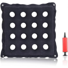(As show, One size) Inflatable Ring Cushion, Inflatable Seat Cushion, Inflatable Round Cushion, Hemorrhoids Cushion, Donut Cushion (16 Holes)