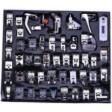 (As show, One size) Sewing Machine Multifunctional Presser Feet Kit for Home Sewing Machine Hemming Foot Parts Accessories for Brother Singer Set of (48pcs)