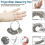 (As show, One size) Ring Size Measurer,Ring Sizer Ring Sizer Finger Sizer for Ring Sizes A-Z Metal/Steel/Plastic 3