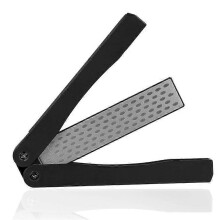 (As show, One size) Black Sanding Blocks Knife Sharpeners, 400/600 Grit Folding Pocket Diamond Whetstone, Double Sided Pocket Whetstone for Outdoor Camping Kitchen Garden