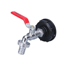 (As show, One size) Tank Adapter for IBC 1/2 Threaded Connector, 1000L Tank Faucet Rain Collector Tap, Faucet Outlet Tap