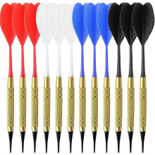 (As show, One size) Flchettes en plastique, 3 noires, blanches, rouges et bleues pour flchettes lectroniques + tte 100, flchettes cibles lectroniques