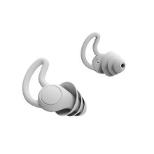 (As show, One size) 2 Pairs Black Waterproof Sleep Noise Canceling Ear Plugs Silicone 33db Noise Canceling Sound Blocking Soft Sleep Ear Plugs Reusable Earplugs for Sleep