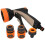 Spray Nozzle for Hose Adjustable Water Flow 18.5x15cm Orange TPR Material 1Set 3