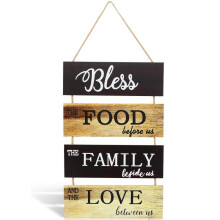 Wood Board Wall Sign American Country Style for Rectangular Shape 18.5 11.8 0.2in Wall Decoration 1Pcs