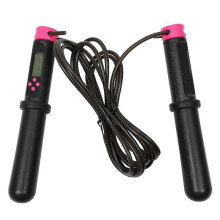 Smart Jump Rope Counting Version Electronic Skipping Rope for Fitness Enthusiasts Rosy Black 280x2.5x2.5 Cm Non-slip Handle 1Pack
