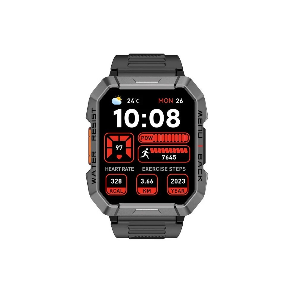 Military Smart Watch Men(Answer/Make Call)Smartwatch With Compass/LED Flashlight
