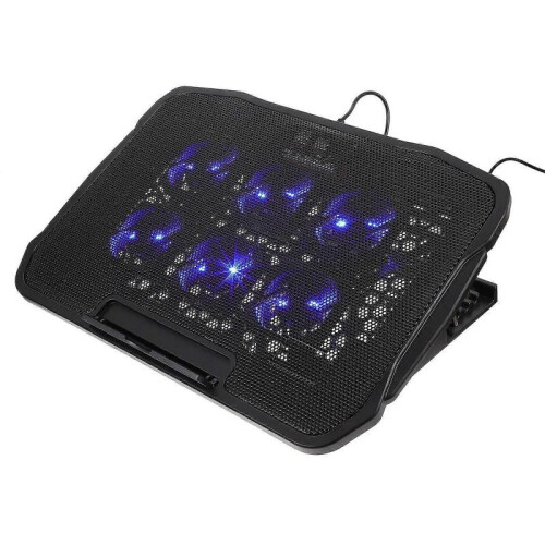Notebook Cooling Rack Heat Dissipation Comfortable Angle Adjustment Double USB Interface Practical Design 1Pack