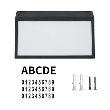 (As show, One size) Lighted House Numbers Solar House Numbers Sign Plaque Waterproof LED Address Sign