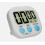 (As show, One size) 4X Kitchen Timer Magnetic LCD Digital Countdown Stopwatch With Stand Alarm Clock 5