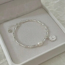 (07) 925 Sterling Silver Lucky Bead Bracelets Woman Vintage Luxury Original Multi-layer Ball Bracelet Designer Party Jewelry Gifts