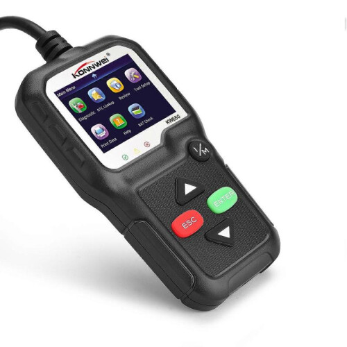 KONNWEI KW680 OBDII/EOBD Scanner OBD2 CAN Bus Code Reader - Black 1