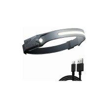 (As show, One size) Rechargeable LED Headlamp, Waterproof, for Hiking, Running, and Construction