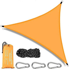 (As show, One size) Triangular Shade Sail 3x3x3m for UV Protection in Garden