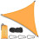 (As show, One size) Triangular Shade Sail 3x3x3m for UV Protection in Garden 1
