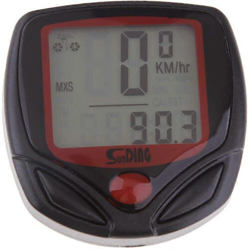 (As show, One size) Motorcycle Speedometer Tachometer LCD Digital